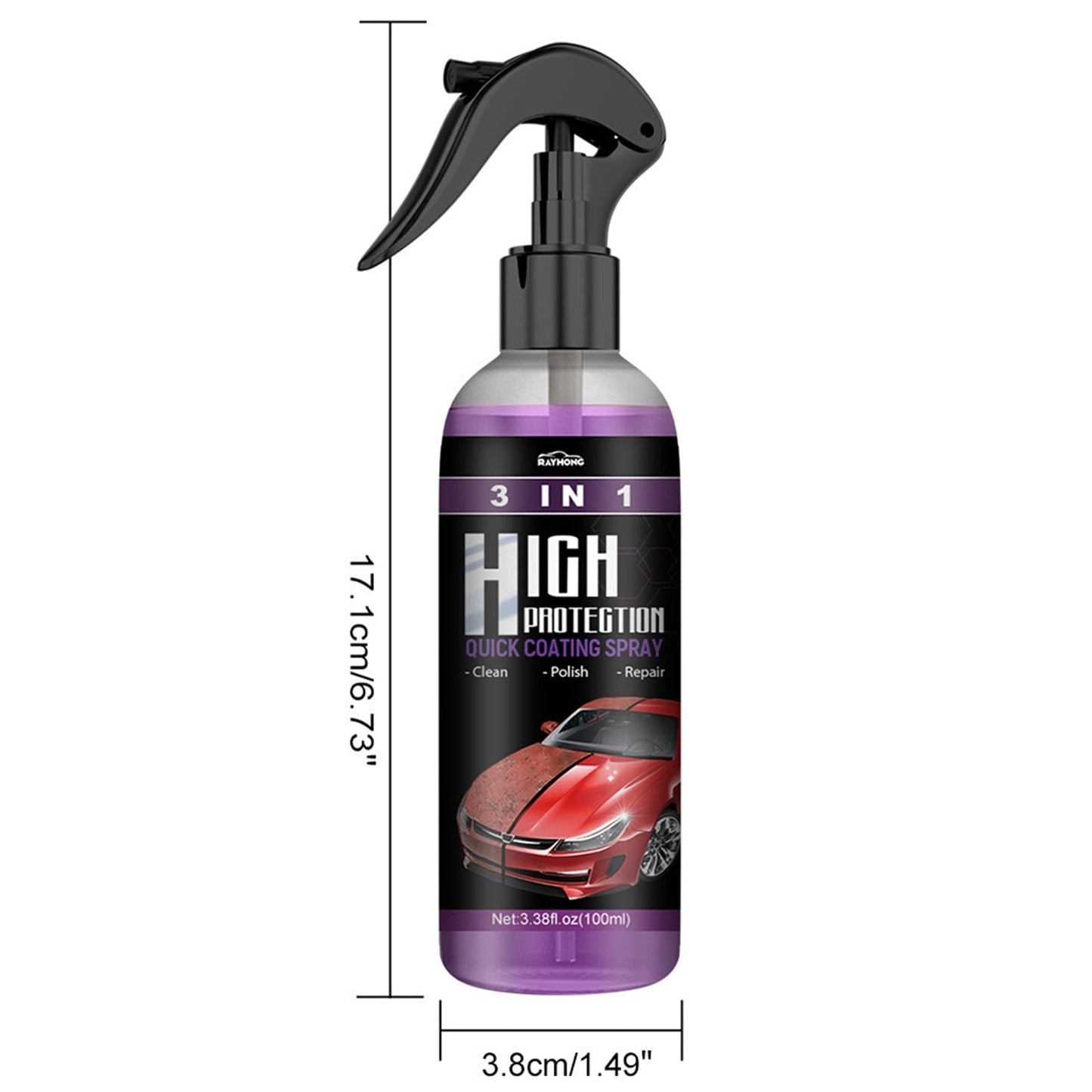 3 in 1 High Protection Quick Car Coating Spray